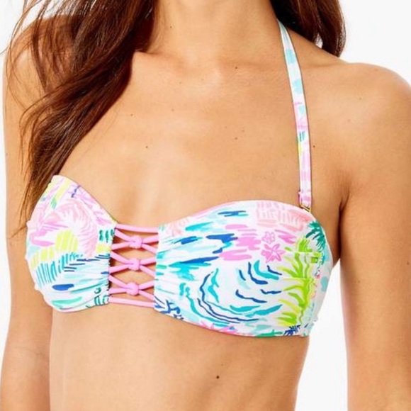 Lilly Pulitzer- Bandeau Swim Top.